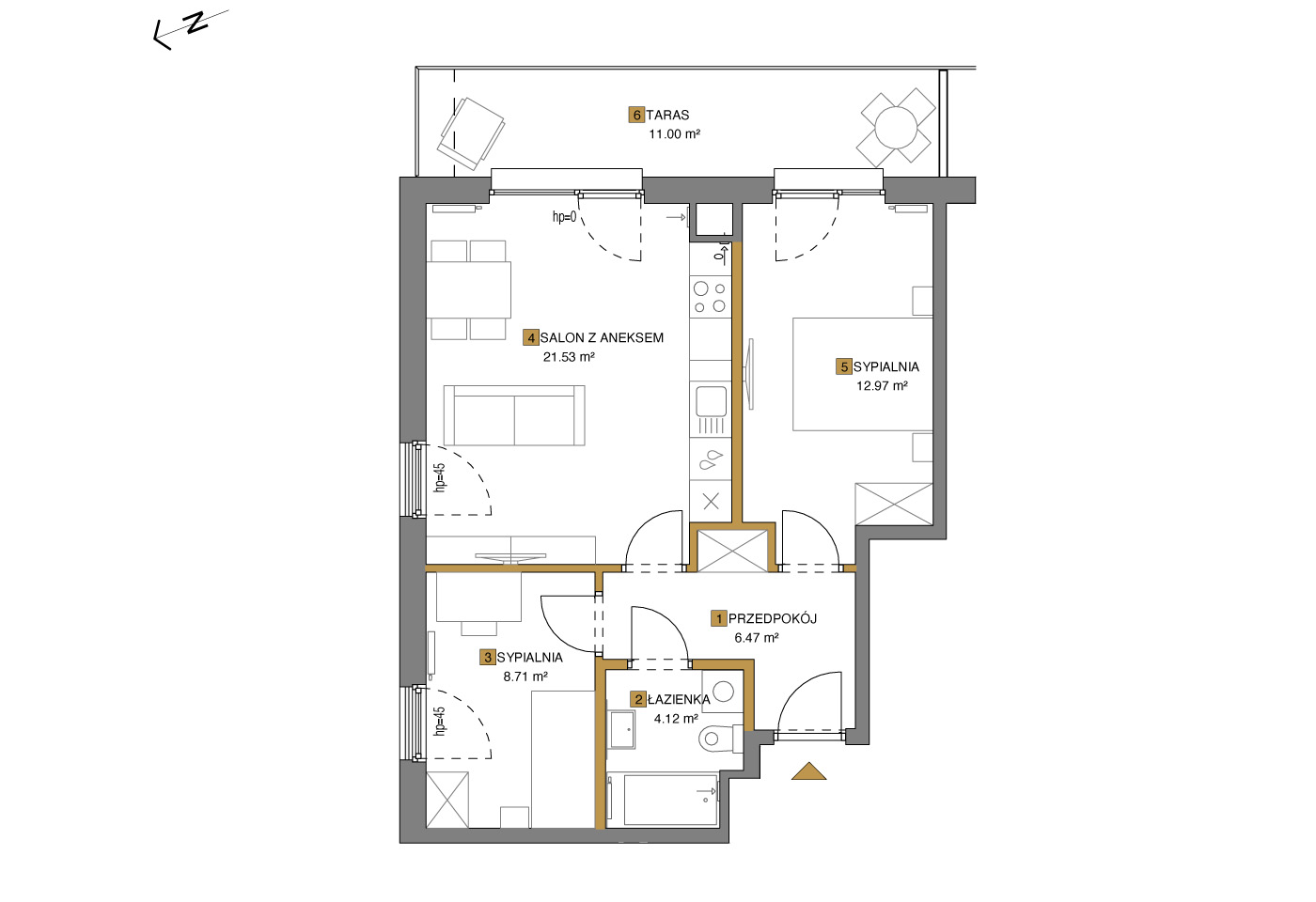 Kolej  na 19 mieszkanie D35